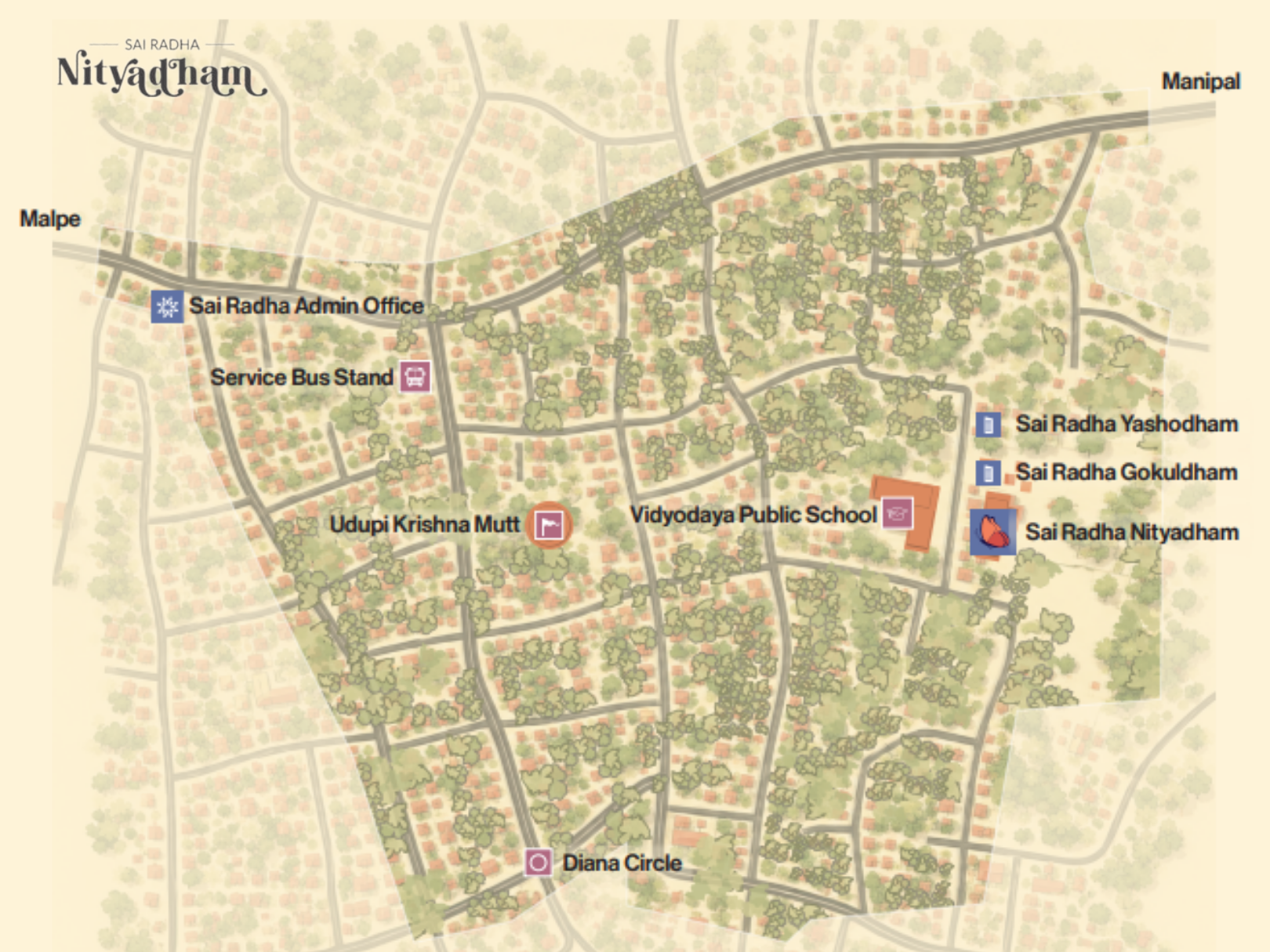 Nithyadham Phase 2 - Map