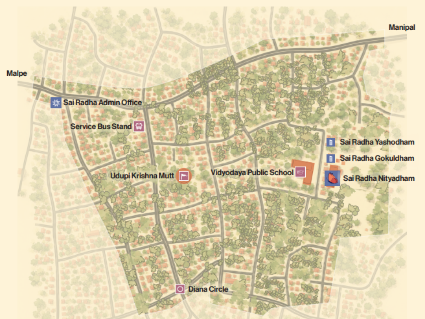 Nithyadham Phase 2 - Map